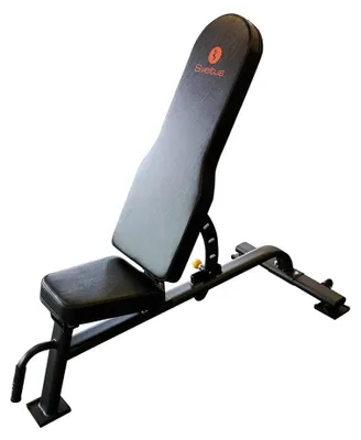 Image de Banc d'entraînement - Banc de musculation - 138 x 65 cm - Acier - Noir - Dossier réglable