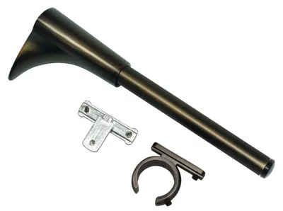 Image de Support universel Gardinia 1 et 2 voies pour Ø 20 mm bronze 15 cm
