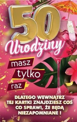 Produktbild von Geburtstagskarte mit Flaschenaufsatz 50 – YEKU