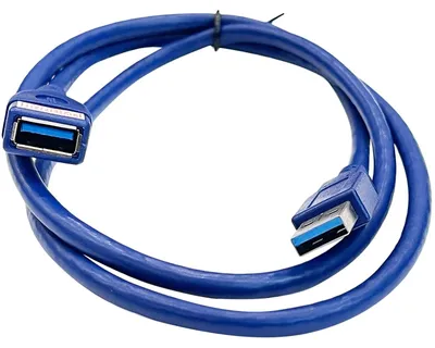 Produktbild von USB verlängerungskabel 1m USB 3.0 A-Stecker A-Buchse Verlängerung USB Cable blue