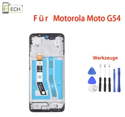Produktbild von Für Motorola Moto G54 XT2343 LCD Display mit Rahmen Bildschirm + Werkzeuge