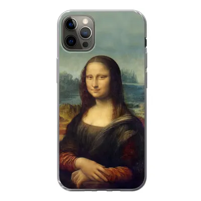 Produktbild von MuchoWow® Handyhülle Schutzhülle Hülle für iPhone 12 Pro Max Mona Lisa - Da Vinci - Gemälde Silikon Softcase Handy Hülle - Hartschale