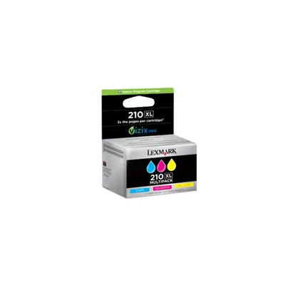 Produktbild von Lexmark 14L0269B, Hohe (XL-) Ausbeute, Cyan, Magenta, Gelb, Tinte auf Pigmentbasis, 3 Stück(e), Multipack