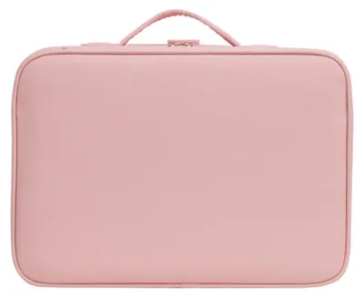 Produktbild von INF LED Make up Tasche Nylon 38cm x 28cm x 13cm Dual LED USB aufladbar Rosa