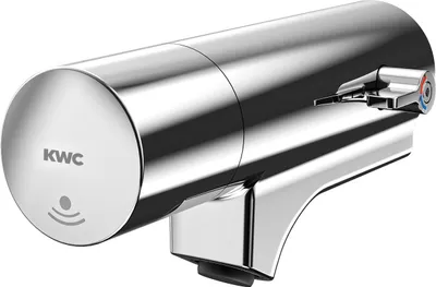 Immagine prodotto di Miscelatore a parete KWC AR, F5, elettrico, uscita angolare, miscelatore, f. Installazione rubinetteria/W.-Mont.