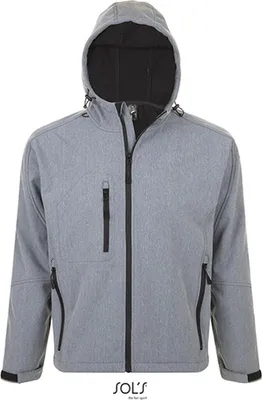 Immagine prodotto di SOLs 46602 | Giacca Softshell con cappuccio Replay - Colore: Grigio Melange - Taglia: L
