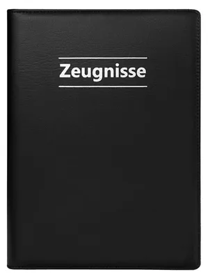 Productafbeelding van Certificaathouder A4, zwart, van Polyurethanleer, met 20 doorzichtige insteekhoesjes voor documenten