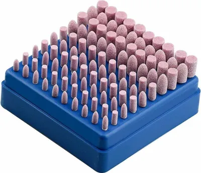 Produktbild von 100 Stück Schleifscheiben zum Polieren für Dremel-Rotationswerkzeuge mit 3 mm Schaft