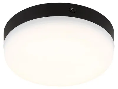 Immagine prodotto di Plafoniera LED, nero opaco, D 12 cm