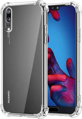 Produktbild von Conie Rugged Silikon Schutzhülle für Huawei P20 Tasche Case Cover Bumper TPU Hülle in Transparent