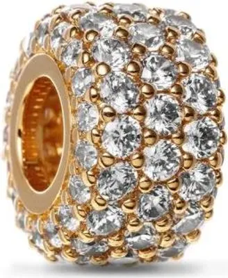 A close-up studio shot of a single Pandora charm.