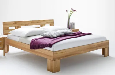 Produktbild von Komfortbett 200x200 Doppelbett Kernbuche - (2943)