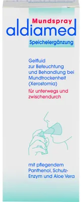 Produktbild von aldiamed Mundspray Gelfluid Speichelergänzung bei Mundtrockenheit, 50 ml Lösung