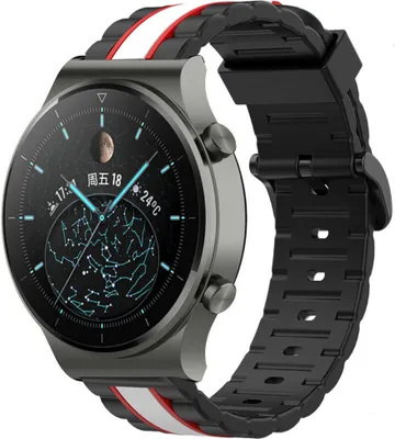 Produktbild von Strap-it Huawei Watch GT 2 Pro Special Edition Armband (Schwarz/Weiß)