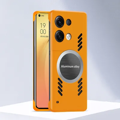 Produktbild von Oppo Reno8 Pro+ 5G Hülle, Frameless PC Matt Kühlabdeckung Loch Wärmeableitung Schutzhülle für Oppo Reno8 Pro+ 5G Orange