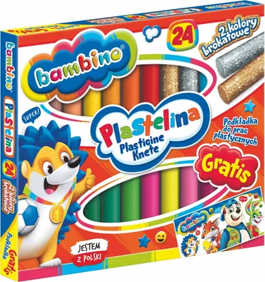 Productafbeelding van Bambino Klei Set - 24 kleuren, geschikt voor kinderen, veilig