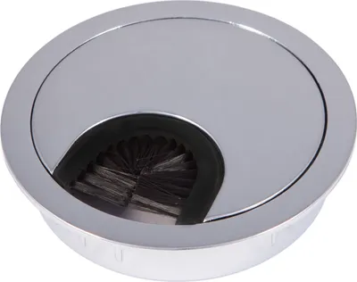 Produktbild von Kabeldurchführung Kabeldurchlass aus Metall Ø 90 mm Chrom poliert