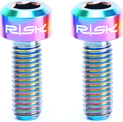 Produktbild von RISK 2PCS M5 ¡Á 14mm Titanium Bolzen fuer Bike Thumb Shifter Feste Schrauben Ti Verbundene Sechskant Ti Schrauben Ti Fastener MTB Fahrrad Teile