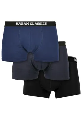 Immagine prodotto di Urban Classics - Boxer organici 3 pezzi blu scuro+navy+nero - S