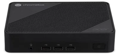 Produktbild von Acer Chromebox Mini CXM2 - Mini-PC - 1 x N-series N150 / 800 MHz - RAM 8 GB - Flash - eMMC 64 GB - Intel Graphics - Wi-Fi 6E, Bluetooth, 1GbE - WLAN: 802.11a/b/g/n/ac/ax (Wi-Fi 6E)