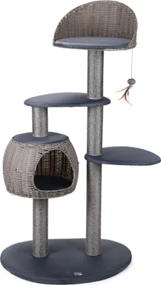 Produktbild von Karlie Misty Outdoor Kratzbaum Katzenkratzbaum Spielbaum grau 77 x 57 x 160 cm