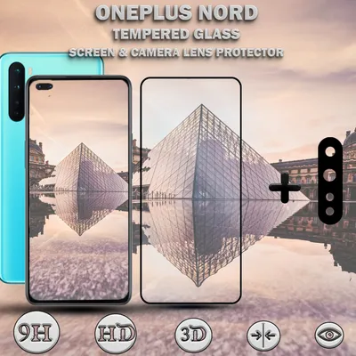 Produktbild von ONEPLUS NORD Displayschutzfolie und Objektivschutz aus 9H gehärtetem Glas