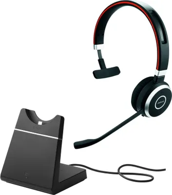 Produktbild von Jabra Evolve 65 SE MS Mono mit Ladestation Headset schwarz
