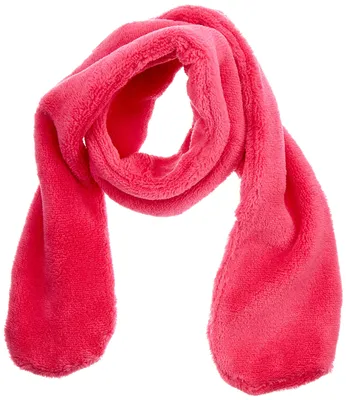 Productafbeelding van Playshoes Uni Kinderen Fleece Sjaal met knoopjes, winter sjaal, roze zachte fleece, één stuk