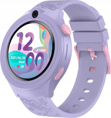 Immagine prodotto di Smartwatch per bambini Bemi Moki, 1,32 pollici, 360x360 pixel, 4G LTE, GPS, LBS, viola