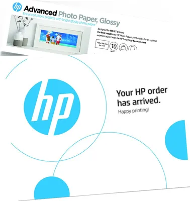 Produktbild von HP Advanced Photo Paper Gloss 4x12 in 10 x 30.5 cm - 10 sheets