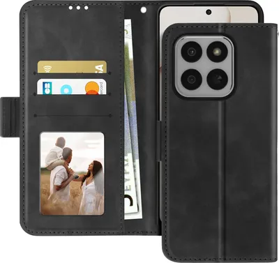 Produktbild von Avizar, Klappetui Honor 400 Smart Kartenfach abnehmbar Ständer, Schwarz