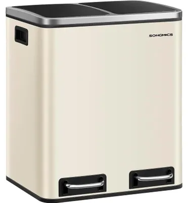 Produktbild von SONGMICS 2x15L Tretmülleimer mit Soft-Close für die Küche
