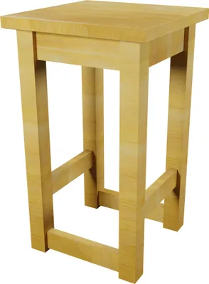 Produktbild von Rustikaler 55 cm | Erle Teakholz Hocker Sitzhocker Holzhocker Blumenhocker Beistelltisch Deko
