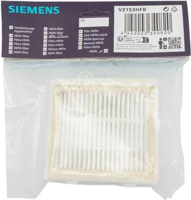 Immagine prodotto di Siemens VZ153HFB Filtro HEPA pre VS06G,VSZ4,VSZ3