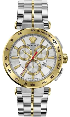 Produktbild von Versace Aion Chrono Herrenarmbanduhr Silber Gold