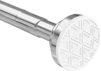 Produktbild von Famanu Duschvorhangstange 48-200 cm Silber, ausziehbar, rutschfest und rostfrei ohne Bohren