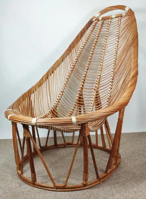 Produktbild von Korbstuhl , Relaxsessel "Pilot" , Sessel aus Korbweide , Rattansessel "Pilot"