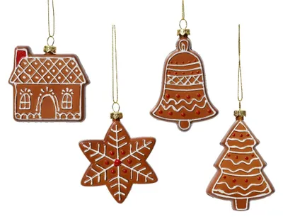 Produktbild von Decoris Weihnachtsanhänger Lebkuchenhaus aus Kunststoff