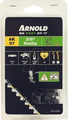 Produktbild von 3/8 Zoll 1,3 mm 49 Treibglieder Sägekette - Halbrunde Schneider