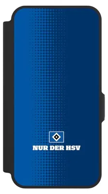 Produktbild von NIVOCASE Klapphülle für Samsung Galaxy A57 5G  Handyhülle aus Kunst Leder NIVOflip schwarz HSV Logo Offizielles Lizenzprodukt