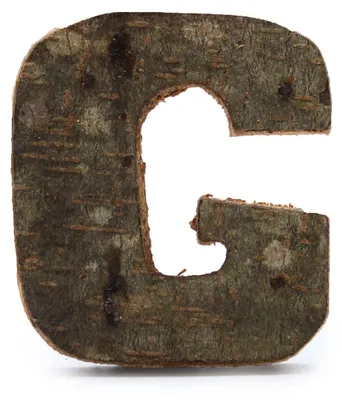 Obrázok produktu pre Písmo "G" (veľkosť 12) – rustikálne, malé, 7 cm