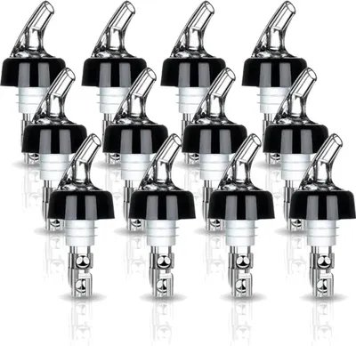 Produktbild von 2 cl Flaschenausgießer, 12 Stück, Dosierhilfe, Ausgießer für Flaschen, Cocktails & Genever-Dosierer, 2 cl, Portionierer, Schnapsausgießer, Ausgießer für Flaschen, Ausgießer und