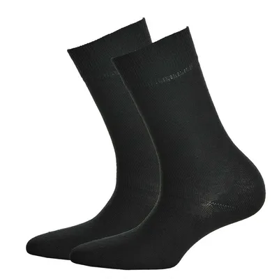 Produktbild von Hudson 2 Paar Damen Socken - Only 2-Pack, Strumpf, Komfortbund, Einfarbig Schwarz 35-38 (2,5-4,5 UK)