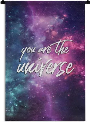 Produktbild von MuchoWow® Wandteppich Wandbehang Zitat - Weltraum - Sterne - Jungen - Mädchen - Kinder 60x90 cm Tapisserie Dekoration Wandtuch - Foto-Teppich - Abwaschbar