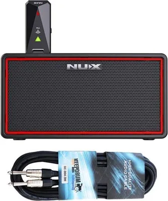 Produktbild von Nux Mighty Air Gitarren-Verstärker mit Klinkenkabel