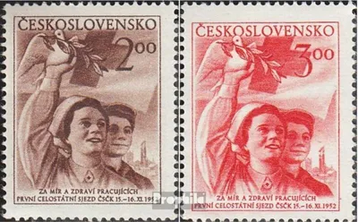 Produktbild von Briefmarken Tschechoslowakei 1952 Mi 770-771 (kompl.Ausg.) postfrisch Rotes Kreuz