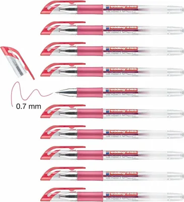 Image de Stylo roller Edding 2185 rouge 0,7 mm (10 pièces)
