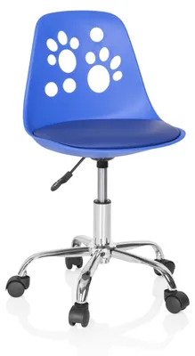 Produktbild von hjh OFFICE Kinderdrehstuhl FANCY I Schreibtischstuhl für Kinder höhenverstellbar ohne Armlehnen Kunstleder