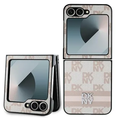 Image de Dkny Coque à rayures imprimées pour Samsung Galaxy Z Flip 6 - Rose