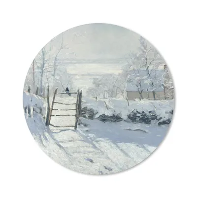 Produktbild von MuchoWow® Mauspad Mousepad Die Elster - Claude Monet 30x30 cm - Mousepads - Maus Mat - Pad - Mausunterlage - Tischunterlage - Schreibtischmatten